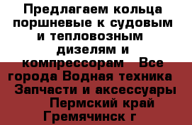 Предлагаем кольца поршневые к судовым и тепловозным  дизелям и компрессорам - Все города Водная техника » Запчасти и аксессуары   . Пермский край,Гремячинск г.